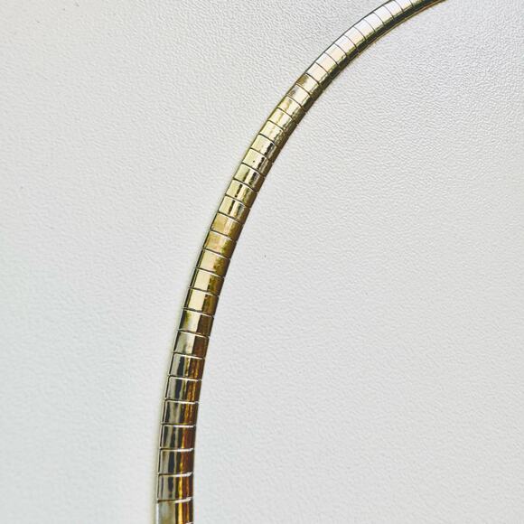 NEW NORDSTROM REVOLVE Silver Choker Omega Chain Link 5mm Necklace Jewelry Retro - Picture 5 of 10